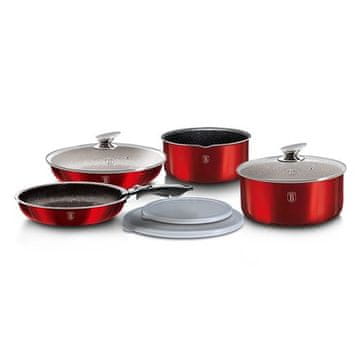 Berlingerhaus Set posod BH-6145 9 ks Burgundy Metallic Line