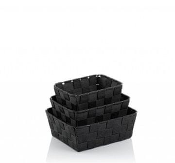 Kela Košarica KL-23029 Alvaro set PP, black, 3pcs