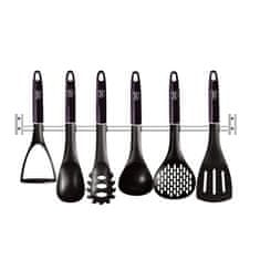 Berlingerhaus Kuhinjski pripomočki BH-6331 Kitchen Utensils with Wall Mount 7 pcs Purple Eclipse Collection