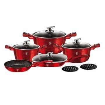 Berlingerhaus Set posod BH-7142 11 ks Burgundy Metallic Line