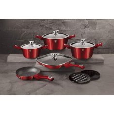 Berlingerhaus Set posod BH-7142 11 ks Burgundy Metallic Line