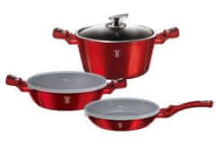 Berlingerhaus Set posod BH-7046 6 pcs Burgundy Metallic Line