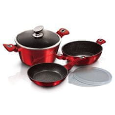 Berlingerhaus Set posod BH-7046 6 pcs Burgundy Metallic Line