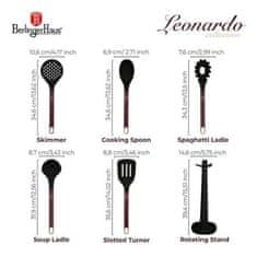 Berlingerhaus Komplet kuhinjskega orodja BH-8620 with stand, 6 pcs, matte bordeaux