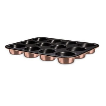 Berlingerhaus Pekač za mafine s premazom proti prijemanju BH-8671 12 pcs Black Rose Collection