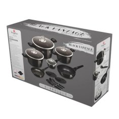 Berlingerhaus Set posod BH-8232 s titanovým povrchem 15 ks Black Vantage Collection