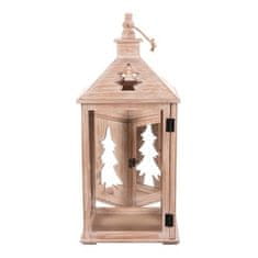 Autronic Svetilka Wooden lantern - conifer pattern, price for a set of 2 pieces (DA220)