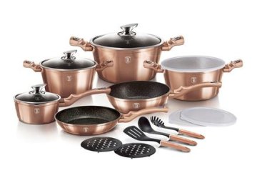 Berlingerhaus Set posod BH-7034 18 ks Rosegold Metallic Line