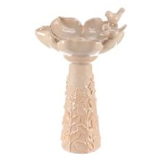 Autronic Napajalnik/krmilnik Bird feeder - ceramic, flower with birds, standing, cream (KEX6004 CRM-L)