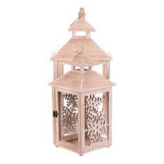 Autronic Svetilka Wooden lantern - snowflake pattern, price for a set of 2 pcs (DA218)