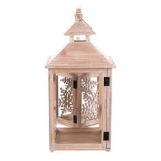 Autronic Svetilka Wooden lantern - snowflake pattern, price for a set of 2 pcs (DA218)