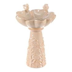 Autronic Napajalnik/krmilnik Bird feeder - ceramic, flower with birds, standing, cream (KEX6004 CRM-S)