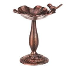 Autronic Napajalnik/krmilnik Bird feeder - metal stand, with bird, copper-antique color (UM0954 COP-ANT)