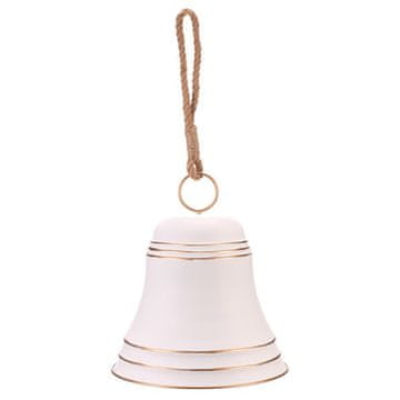 Autronic Viseči okrasek Bell - hanging decoration, metal, white (KOC510 WT)