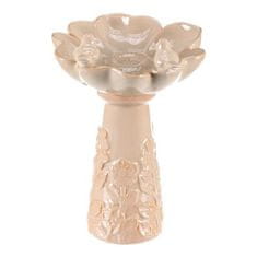 Autronic Napajalnik/krmilnik Bird feeder - ceramic, flower with birds, standing, cream (KEX6004 CRM-S)