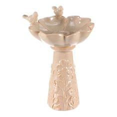 Autronic Napajalnik/krmilnik Bird feeder - ceramic, flower with birds, standing, cream (KEX6004 CRM-S)