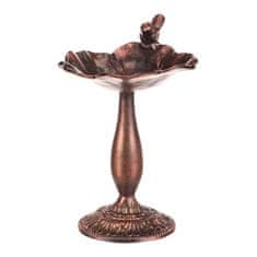 Autronic Napajalnik/krmilnik Bird feeder - metal stand, with bird, copper-antique color (UM0954 COP-ANT)
