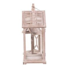 Autronic Svetilka Wooden lantern - house shape, price for a set of 2 pieces (DA209 WT)