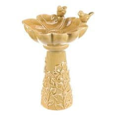 Autronic Napajalnik/krmilnik Bird Feeder - ceramic, flower with birds, standing, light green (KEX6004 GRN2-S)