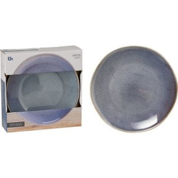 EXCELLENT Plošča KO-Q07000090 plitev komplet 4 kosov premera 28 cm modre barve