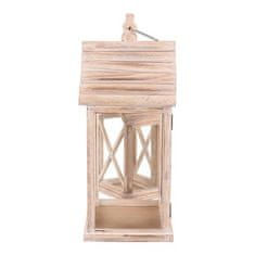 Autronic Svetilka Wooden lantern - house shape, price for a set of 2 pieces (DA221)