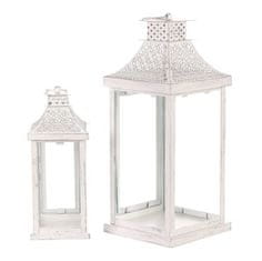 Autronic Svetilka Metal lantern - four-sided, white, price for a set of 2 pieces (LUC305)