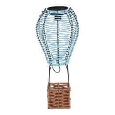 Autronic Svetilka umetni ratan in kovina, balon, LED osvetlitev, velikost L, modro-rjava (PLA113 BLUE-L)