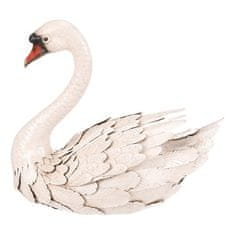 Autronic Vrtni okraski Swan - kovinski, velikost M, bel (SR2031-M)
