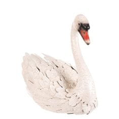Autronic Vrtni okraski Swan - kovinski, velikost M, bel (SR2031-M)