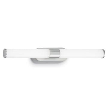 BRILONER LED stenska svetilka za kopalnico nad ogledalom 40 cm 7W 680lm IP44 siva nevtralno bela