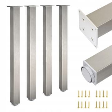 4 x Noga 60x60 | V - 820 mm | Nerjaveče jeklo