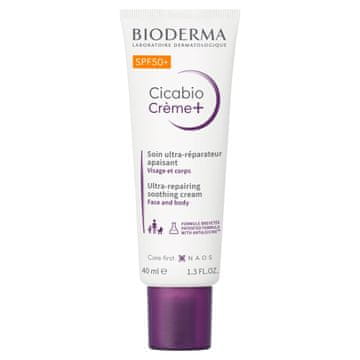 Bioderma Cicabio Creme+ pomirjujoča in regeneracijska krema SPF 50+ 40 ml