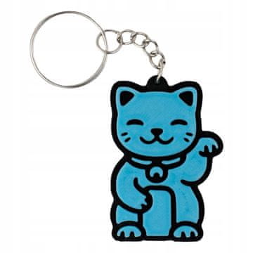 Maneki Neko Lucky Cat 3D obesek za ključe FLUORESCENTNI obesek za ključe JP