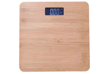Natančna kopalniška tehtnica do 180 kg, lesena elektronska kg lb wagPRO-B3