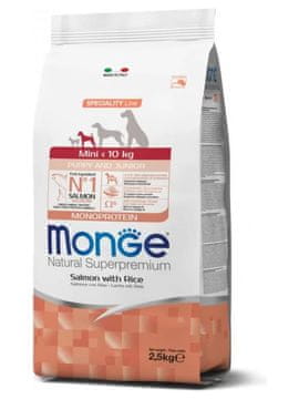 Monge Specialty Line Mini Puppy losos z rižem 2,5 kg