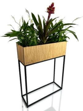 Flexistyle FIORINO hrastovo stojalo za rože v podstrešju 62x22x80 cm