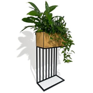 Flexistyle Stojalo za rastline Harmonic Oak 42x22x80 cm