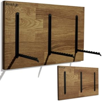 Flexistyle Obešalnik za oblačila iz hrasta 25x40cm hrast