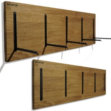 Flexistyle Obešalnik za oblačila iz hrasta 25x80 cm, hrast