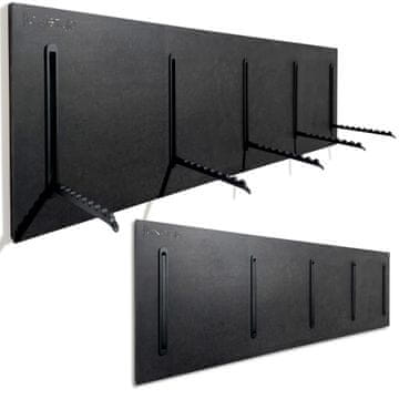 Flexistyle Črn obešalnik za oblačila 25x80cm za jakne