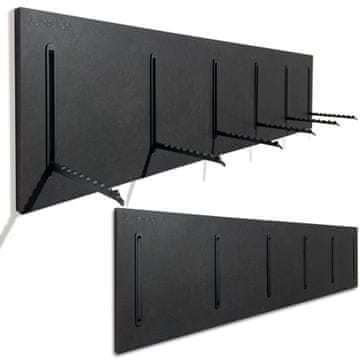 Flexistyle Črn obešalnik za oblačila 25x100cm za jakne