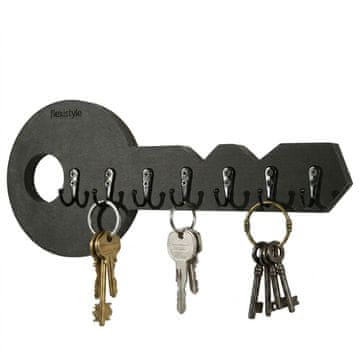 Flexistyle Leseni obešalnik za ključe Key Black