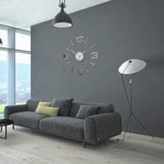 Flexistyle Velika stenska ura za dnevno sobo, ogledalo, 50-75 cm