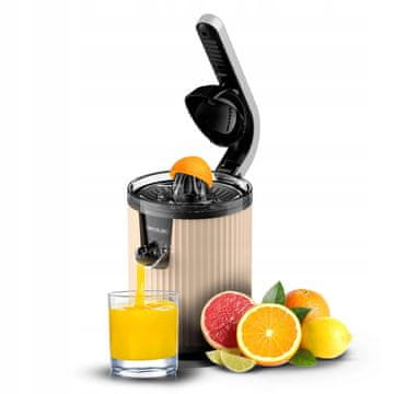 Cecotec Električni sokovnik za citruse Xqueeze RetroJuice 600 bež barve