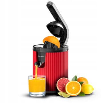 Cecotec Električni sokovnik za citruse Xqueeze RetroJuice 600 rdeče barve