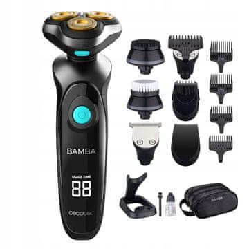 Cecotec Brivnik, britvica in prirezovalnik Bamba PrecisionCare Twist
