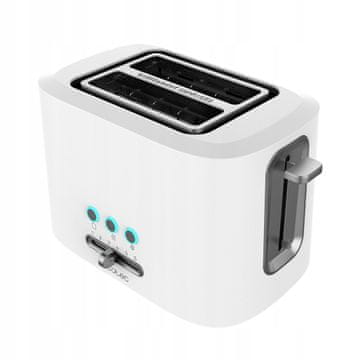 Cecotec Toast&Taste 9000 Dvojni bel električni opekač kruha za kuhinjo