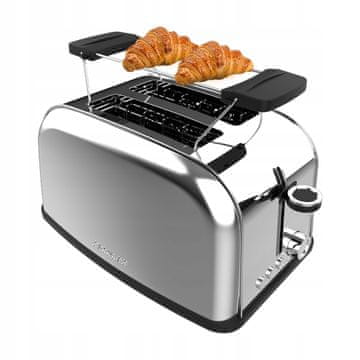 Cecotec Toastin' time 850 Inox električni opekač kruha za kuhinjsko opekanje