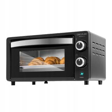Cecotec Bake&Toast 1090 črna samostoječa električna mini pečica z ražnjem