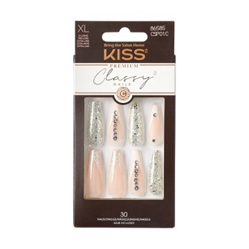 KISS Prilepljeni nohti Classy Nails Premium- Sophisticated 30 kosov